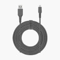 Braided USB-A to USB-C charging cable