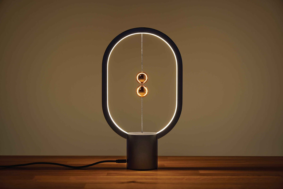 Black Magnetic Balance LED Table Lamp