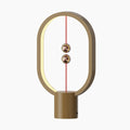 Wood-Look Magnetic Balance LED Table Lamp
