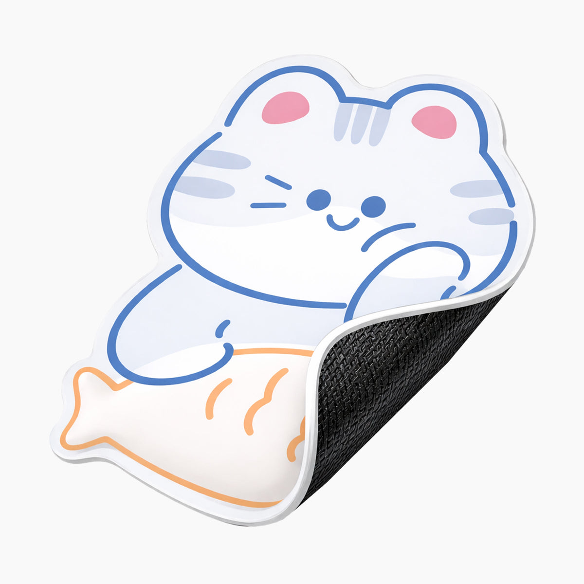 Cat Mouse Mat with Cushioned Fish Wrist Rest