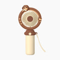 Rechargeable Dachshund Handheld Fan with Wrist Strap