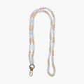Neutral Wooden-Bead Crossbody Phone Strap
