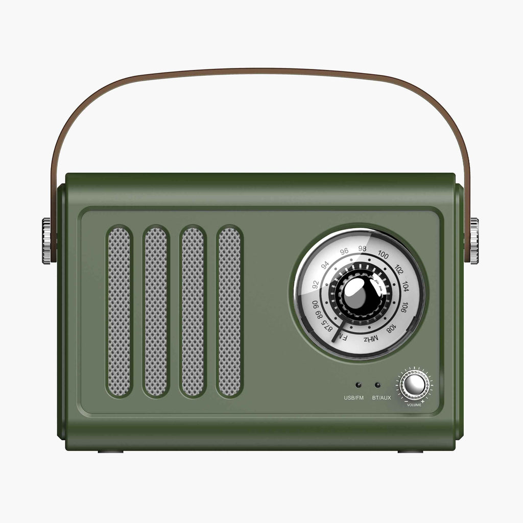 Retro-Style Portable Bluetooth Speaker