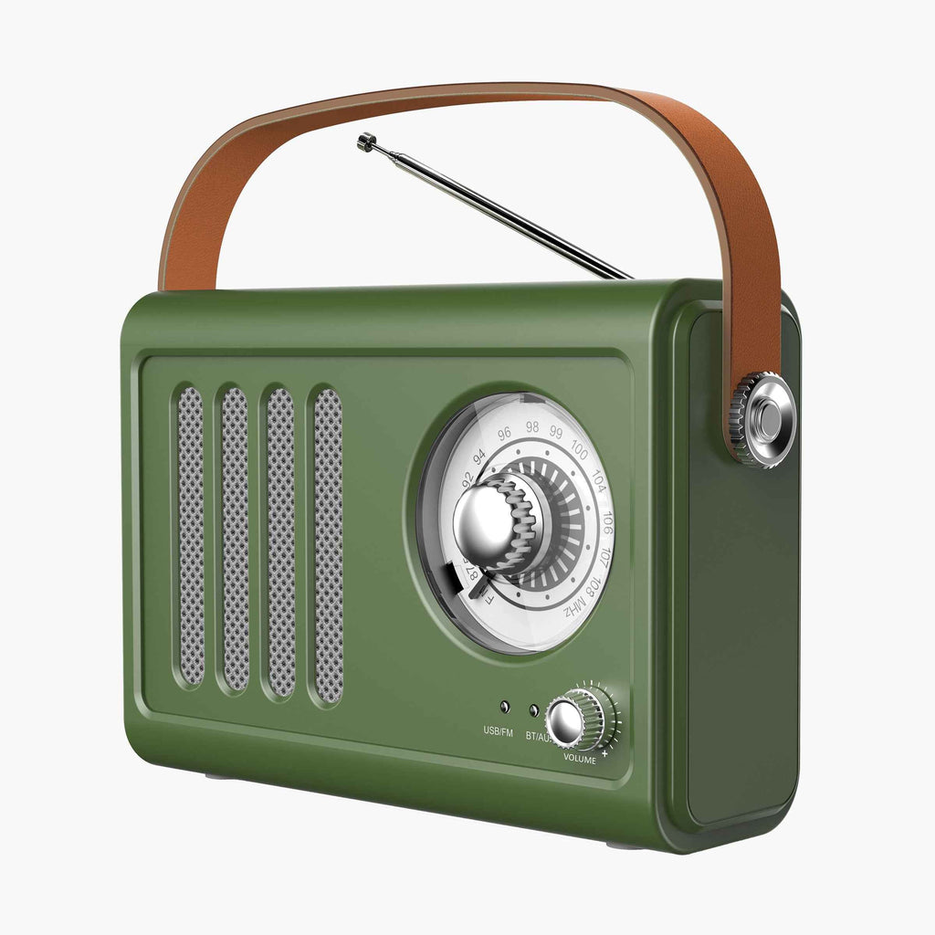 Retro-Style Portable Bluetooth Speaker