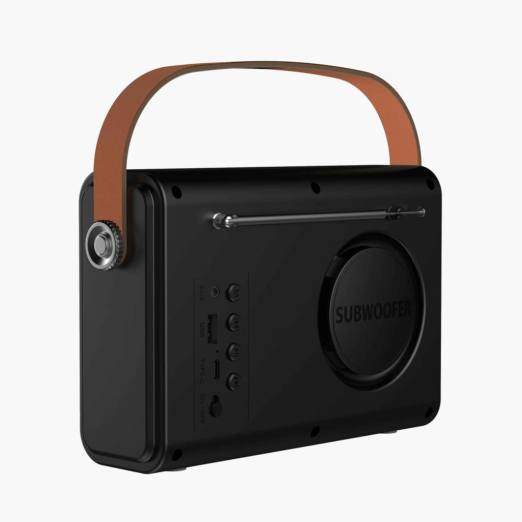 Retro-Style Portable Bluetooth Speaker