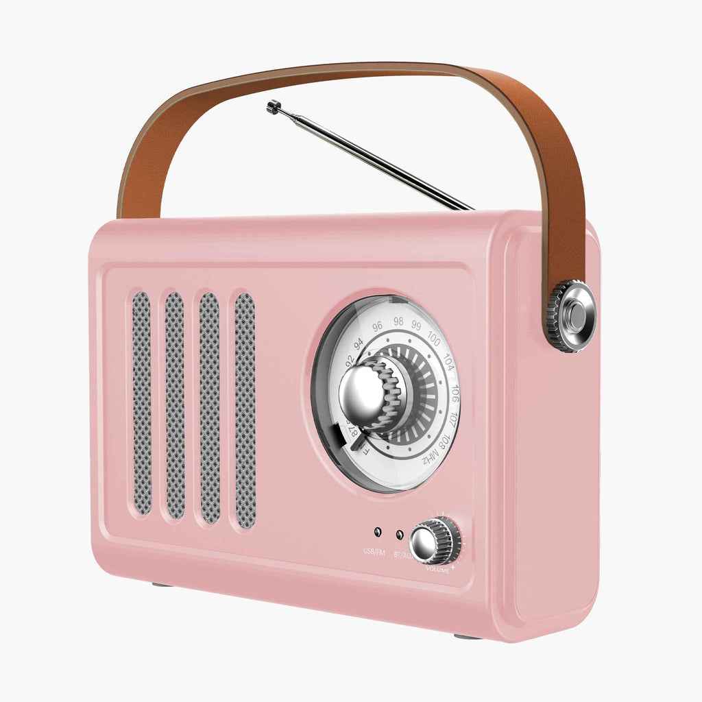 Retro-Style Portable Bluetooth Speaker